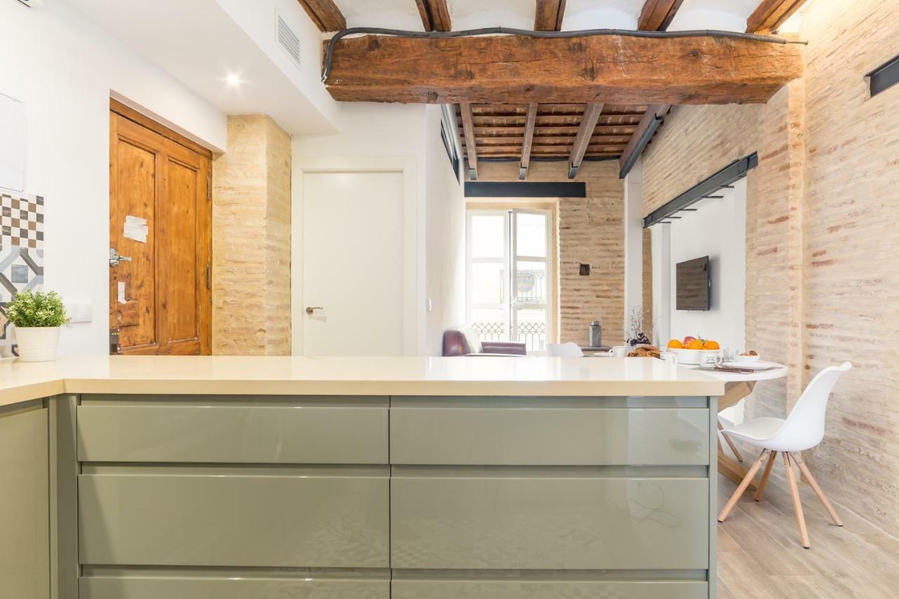 バレンシアFlorit Flats - Cathedral Luxury Terrace Flat 2Br 2Ba Ac Wifiアパートメント エクステリア 写真