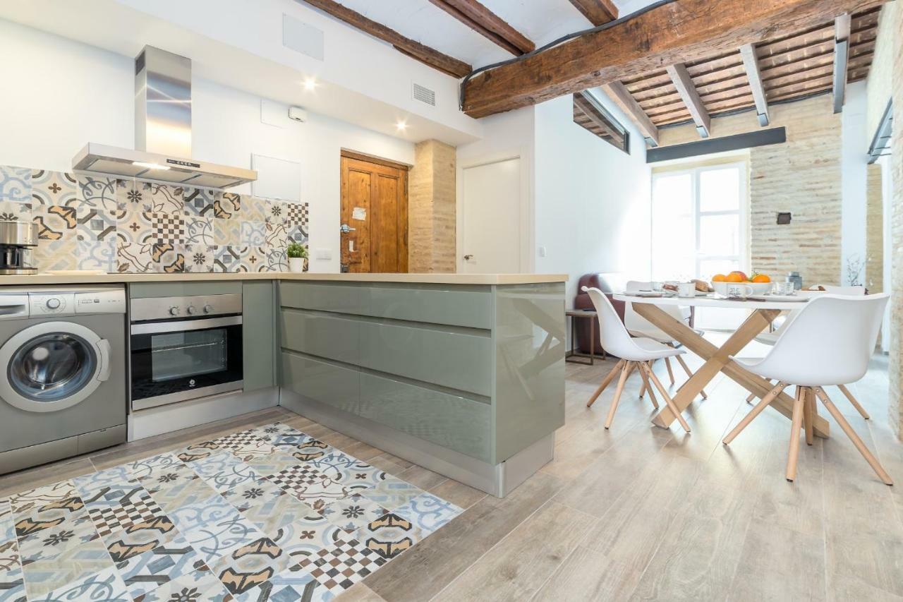 バレンシアFlorit Flats - Cathedral Luxury Terrace Flat 2Br 2Ba Ac Wifiアパートメント エクステリア 写真